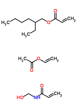 26471-46-5  2-ethylhexyl prop-2-enoate; N-(hydroxymethyl)prop-2-enamide; vinyl acetate