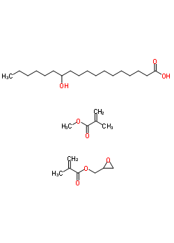 26656-99-5  12-hydroxyoctadecanoic acid; methyl 2-methylprop-2-enoate; oxiran-2-ylmethyl 2-methylprop-2-enoate