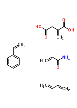 26713-54-2  buta-1,3-diene; 2-methylenebutanedioic acid; prop-2-enamide; styrene