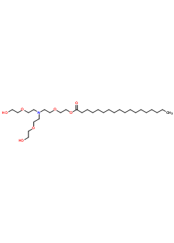 27014-41-1;68134-50-9  2-(2-{bis[2-(2-hydroxyethoxy)ethyl]amino}ethoxy)ethyl octadecanoate