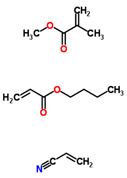 27340-76-7  butyl prop-2-enoate; methyl 2-methylprop-2-enoate; prop-2-enenitrile