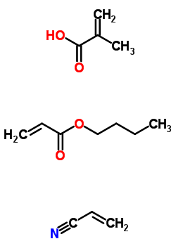 27401-61-2  butyl prop-2-enoate; 2-methylprop-2-enoic acid; prop-2-enenitrile