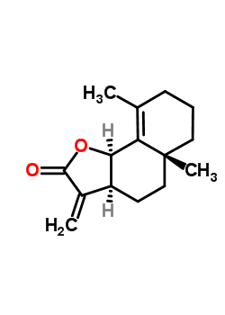 27579-97-1;62860-37-1  (3aS,5aR,9bR)-5a,9-dimethyl-3-methylidene-3a,4,5,5a,6,7,8,9b-octahydronaphtho[1,2-b]furan-2(3H)-one