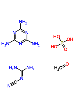 28213-08-3  2-cyanoguanidine; formaldehyde; phosphoric acid; 1,3,5-triazine-2,4,6-triamine