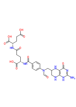 29552-62-3  N-(4-{[(2-amino-4-oxo-1,4,5,6,7,8-hexahydropteridin-6-yl)methyl](formyl)amino}benzoyl)-L-gamma-glutamyl-L-glutamic acid