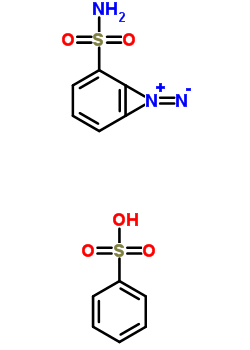 29733-04-8  (2-sulfamoyl-7-azoniabicyclo[4.1.0]hepta-1,3,5-trien-7-ylidene)azanide benzenesulfonate (1:1)