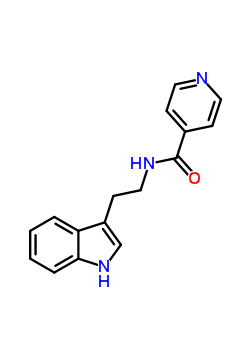 29745-40-2  N-[2-(1H-indol-3-yl)ethyl]pyridine-4-carboxamide