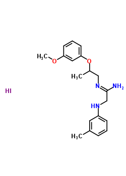 30114-90-0  (1Z)-N'-[2-(3-methoxyphenoxy)propyl]-2-[(3-methylphenyl)amino]ethanimidamide hydroiodide (1:1)
