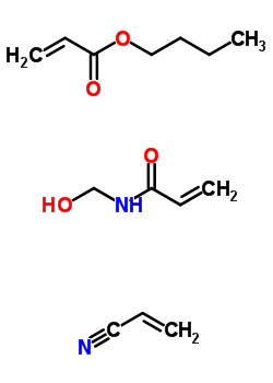 30586-88-0;37200-31-0;60318-42-5;64719-15-9  butyl prop-2-enoate; N-(hydroxymethyl)prop-2-enamide; prop-2-enenitrile