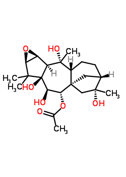 31136-61-5  (2beta,3beta,6beta,7alpha,13beta)-5,6,10,16-tetrahydroxy-2,3-epoxygrayanotoxan-7-yl acetate