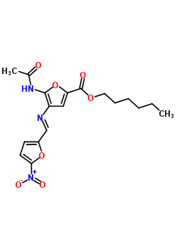 31136-67-1  hexyl 5-(acetylamino)-4-{[(E)-(5-nitrofuran-2-yl)methylidene]amino}furan-2-carboxylate