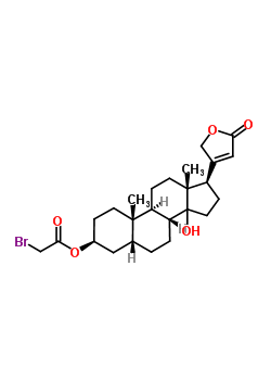 31702-65-5  (3beta,5beta,14xi)-3-[(bromoacetyl)oxy]-14-hydroxycard-20(22)-enolide