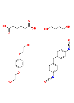 32238-28-1  adipic acid; butane-1,4-diol; 2-[4-(2-hydroxyethoxy)phenoxy]ethanol; 1-isocyanato-4-[(4-isocyanatophenyl)methyl]benzene