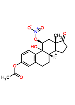 33767-88-3  (9xi,11beta)-9-hydroxy-11-(nitrooxy)-17-oxoestra-1,3,5(10)-trien-3-yl acetate