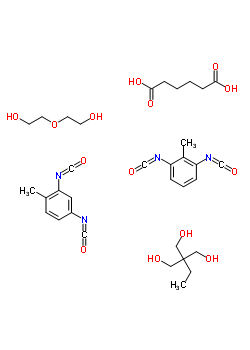 34557-94-3;67892-88-0  adipic acid; 1,3-diisocyanato-2-methyl-benzene; 2,4-diisocyanato-1-methyl-benzene; 2-ethyl-2-(hydroxymethyl)propane-1,3-diol; 2-(2-hydroxyethoxy)ethanol