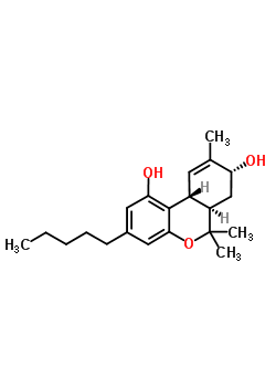34984-78-6  (6aR,8R,10aR)-6,6,9-trimethyl-3-pentyl-6a,7,8,10a-tetrahydro-6H-benzo[c]chromene-1,8-diol