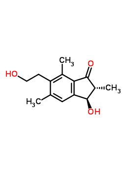 35910-18-0  (2R,3R)-3-hydroxy-6-(2-hydroxyethyl)-2,5,7-trimethyl-2,3-dihydro-1H-inden-1-one