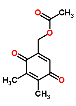 40870-69-7  (4,5-dimethyl-3,6-dioxocyclohexa-1,4-dien-1-yl)methyl acetate
