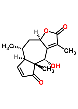 479-09-4  (4S,4aR,7aR,8R,9aR)-4-hydroxy-3,4a,8-trimethyl-4,4a,7a,8,9,9a-hexahydroazuleno[6,5-b]furan-2,5-dione