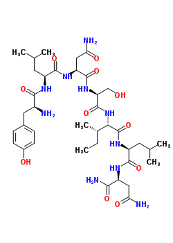 47900-24-3  L-tyrosyl-L-leucyl-L-asparaginyl-L-seryl-L-isoleucyl-L-leucyl-L-aspartamide