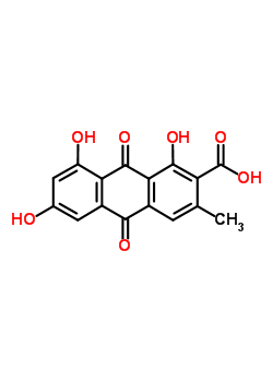 481-70-9  1,6,8-trihydroxy-3-methyl-9,10-dioxo-9,10-dihydroanthracene-2-carboxylic acid