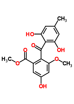 519-57-3  methyl 2-(2,6-dihydroxy-4-methylbenzoyl)-5-hydroxy-3-methoxybenzoate