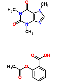 53908-20-6  2-(acetyloxy)benzoic acid - 1,3,7-trimethyl-3,7-dihydro-1H-purine-2,6-dione (1:1)