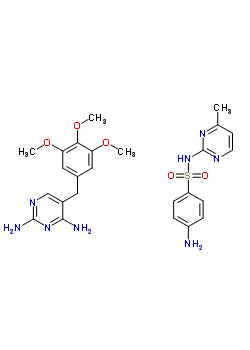 54242-77-2  4-amino-N-(4-methylpyrimidin-2-yl)benzenesulfonamide - 5-(3,4,5-trimethoxybenzyl)pyrimidine-2,4-diamine (1:1)