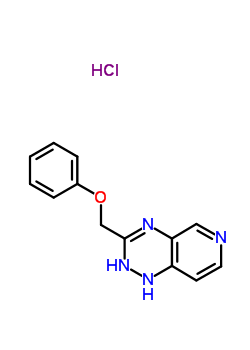 55242-74-5  3-(phenoxymethyl)-1,2-dihydropyrido[3,4-e][1,2,4]triazine hydrochloride (1:1)