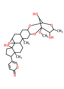 57364-74-6  5-(3a,11,17-trihydroxy-12-methoxy-10,14a,16a-trimethyloctadecahydro-10H-8,12-methanocyclopenta[7,8]oxireno[8a,9]phenanthro[2,3-d][1,3,6]trioxonin-1-yl)-2H-pyran-2-one