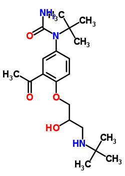 57471-01-9  1-{3-acetyl-4-[3-(tert-butylamino)-2-hydroxypropoxy]phenyl}-1-tert-butylurea