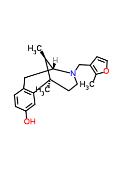 59203-74-6  (2R,6R,11R)-6,11-dimethyl-3-[(2-methylfuran-3-yl)methyl]-1,2,3,4,5,6-hexahydro-2,6-methano-3-benzazocin-8-ol