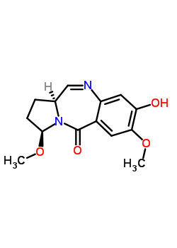 59593-12-3  (3S,11aS)-8-hydroxy-3,7-dimethoxy-1,2,3,11a-tetrahydro-5H-pyrrolo[2,1-c][1,4]benzodiazepin-5-one