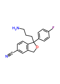 62498-69-5  1-(3-aminopropyl)-1-(4-fluorophenyl)-1,3-dihydro-2-benzofuran-5-carbonitrile