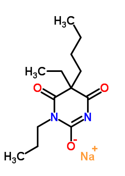 64058-01-1  sodium 5-butyl-5-ethyl-4,6-dioxo-1-propyl-1,4,5,6-tetrahydropyrimidin-2-olate