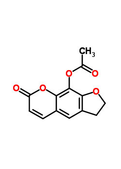 64236-20-0  7-oxo-2,3-dihydro-7H-furo[3,2-g]chromen-9-yl acetate