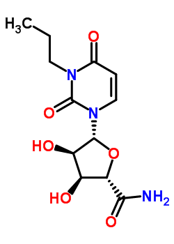 64457-64-3  (2S,3S,4R,5R)-5-(2,4-dioxo-3-propyl-3,4-dihydropyrimidin-1(2H)-yl)-3,4-dihydroxytetrahydrofuran-2-carboxamide (non-preferred name)