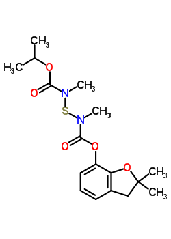 65907-29-1  2,2-dimethyl-2,3-dihydro-1-benzofuran-7-yl propan-2-ylsulfandiylbis(methylkarbamát)