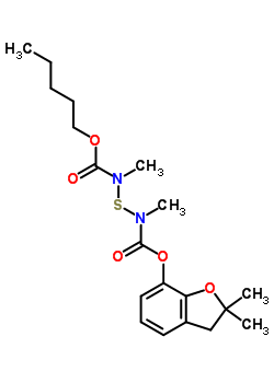 65907-31-5  2,2-Dimethyl-2,3-dihydro-1-benzofuran-7-ylpentyl-sulfandiylbis(methylcarbamat)