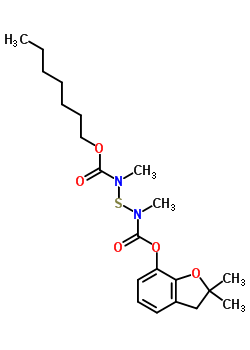 65907-32-6  2,2-dimetyl-2,3-dihydro-1-benzofuran-7-yl heptylsulfanediylbis(metylkarbamat)