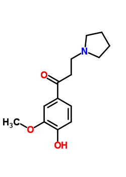 67516-53-4  1-(4-hydroxy-3-methoxyphenyl)-3-(pyrrolidin-1-yl)propan-1-one