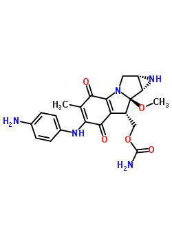 70343-58-7  {(1aS,8S,8aR,8bS)-6-[(4-aminophenyl)amino]-8a-methoxy-5-methyl-4,7-dioxo-1,1a,2,4,7,8,8a,8b-octahydroazireno[2',3':3,4]pyrrolo[1,2-a]indol-8-yl}methyl carbamate
