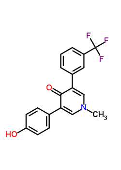 71792-19-3  3-(4-hydroxyphenyl)-1-methyl-5-[3-(trifluoromethyl)phenyl]pyridin-4(1H)-one