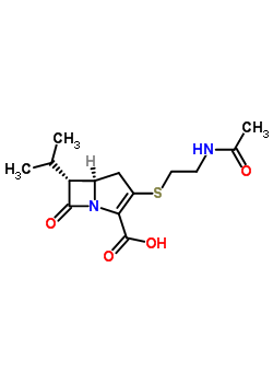 72615-19-1  (5R,6R)-3-{[2-(acetylamino)ethyl]sulfanyl}-7-oxo-6-(propan-2-yl)-1-azabicyclo[3.2.0]hept-2-ene-2-carboxylic acid