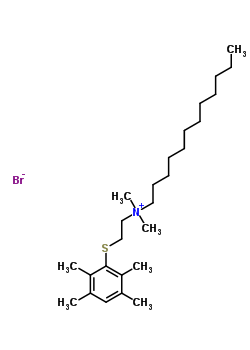 73430-82-7  N,N-dimethyl-N-{2-[(2,3,5,6-tetramethylphenyl)sulfanyl]ethyl}dodecan-1-aminium bromide