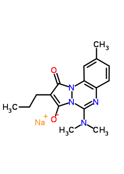 74037-31-3  sodium 5-(dimethylamino)-9-methyl-1-oxo-2-propyl-1H-pyrazolo[1,2-a][1,2,4]benzotriazin-3-olate