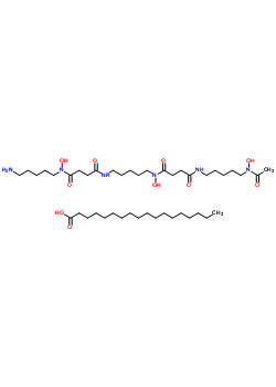 76174-15-7  octadecanoic acid - N'-{5-[acetyl(hydroxy)amino]pentyl}-N-[5-({4-[(5-aminopentyl)(hydroxy)amino]-4-oxobutanoyl}amino)pentyl]-N-hydroxybutanediamide (1:1)