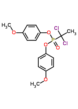 76569-02-3  bis(4-méthoxyphényl)(1,1-dichloroéthyl)phosphonate 