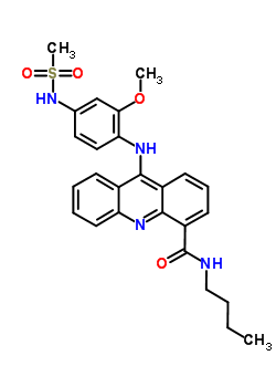 76708-58-2  N-butyl-9-({2-methoxy-4-[(methylsulfonyl)amino]phenyl}amino)acridine-4-carboxamide