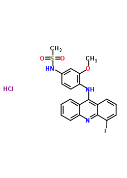 76708-66-2  N-{4-[(4-fluoroacridin-9-yl)amino]-3-methoxyphenyl}methanesulfonamide hydrochloride (1:1)
